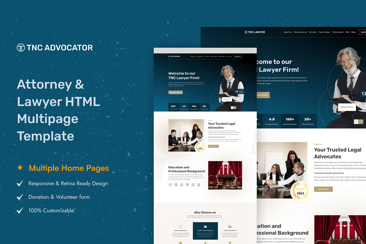 TNC Advocator - Lawyer HTML Template, a HTML Template by TNCFlow (Photo 1 of 5)