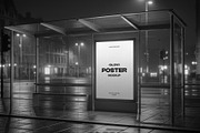 Lightbox Bus Stop Poster PSD Mockup, an Advertising Mockup by graphypix (Thumbnail 4 of 4)