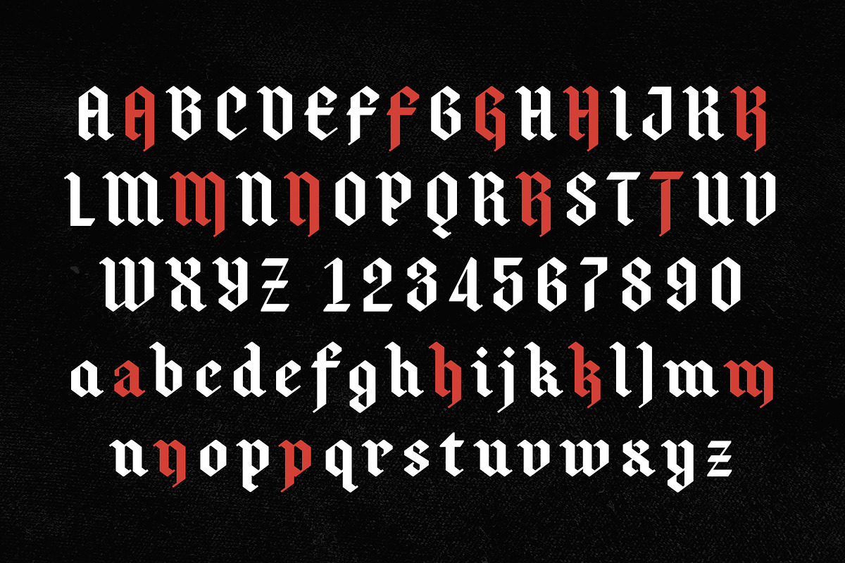 Antifight - Modern BlackletteR Font, a Blackletter Font by Typia Nesia (Photo 12 of 13)