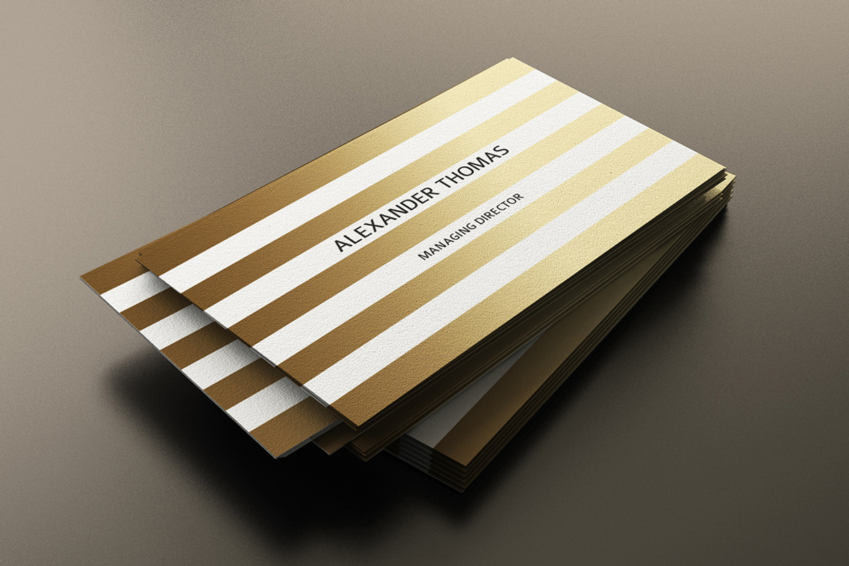 Minimal Gold Business Card, a Business Card Template by Marvel (Photo 4 of 5)