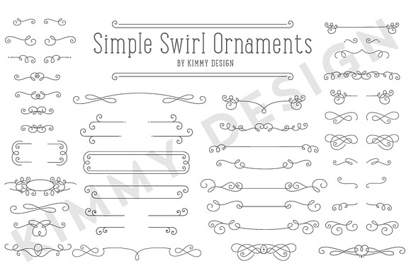 Simple Swirl Ornaments