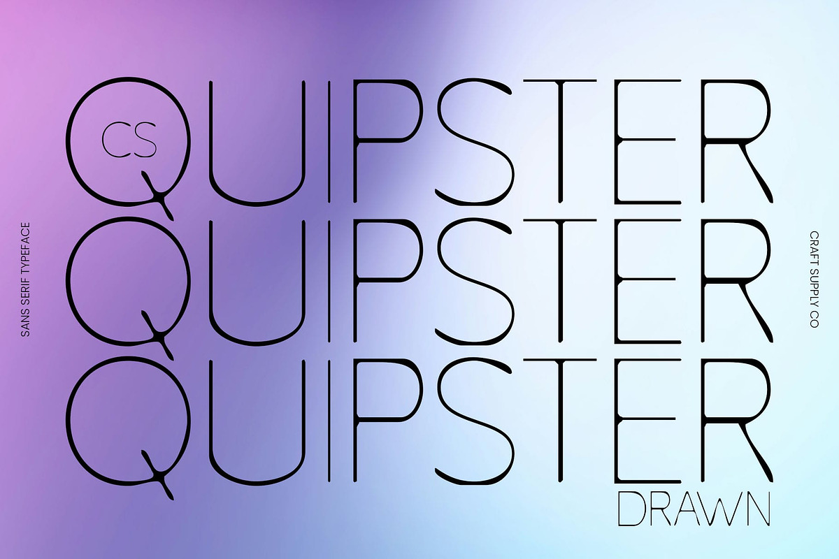 CS Quipster Drawn, a Sans Serif Font by Craft Supply Co. (Photo 1 of 8)