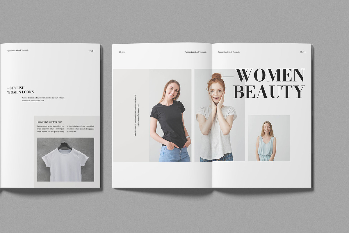 Fashion Lookbook Template, a Magazine Template by Work-Envance (Photo 4 of 11)