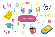 Podcast vector set, an Education Illustration by Kattarina Po (Thumbnail 5 of 10)