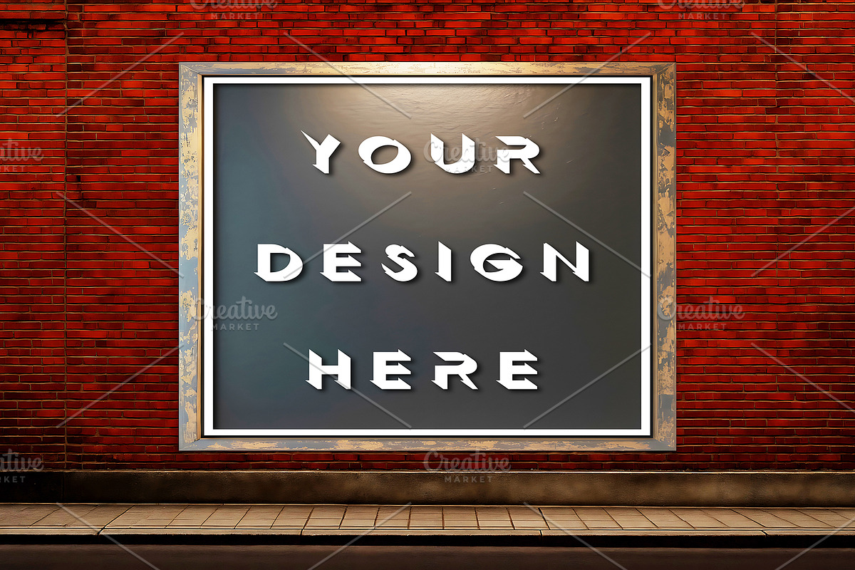 Chalkboard Frame Mockup, an Advertising Mockup by ForhadGFX (Photo 4 of 9)