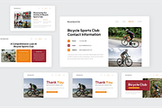 Bicycle Sports Club Google Slide, a Presentation Template by SquidPixey (Thumbnail 4 of 6)