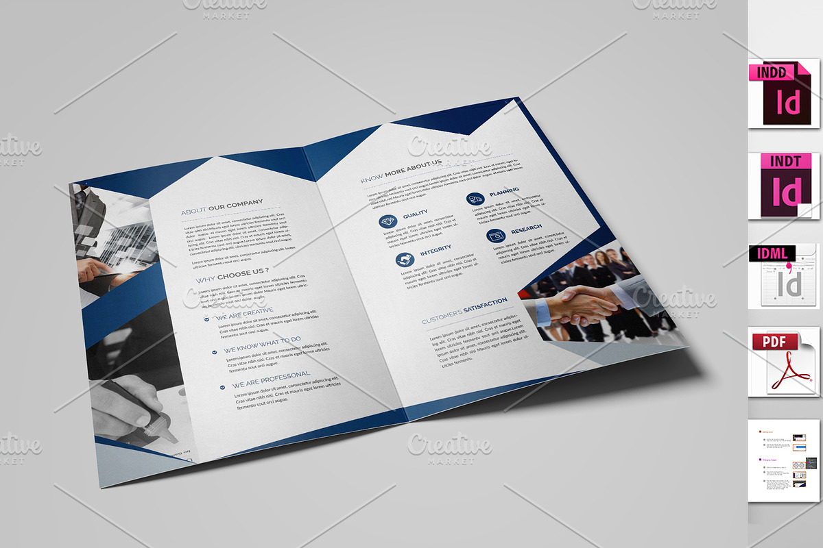 Corporate Bifold Brochure, a Brochure Template by MithunLekson (Photo 2 of 3)