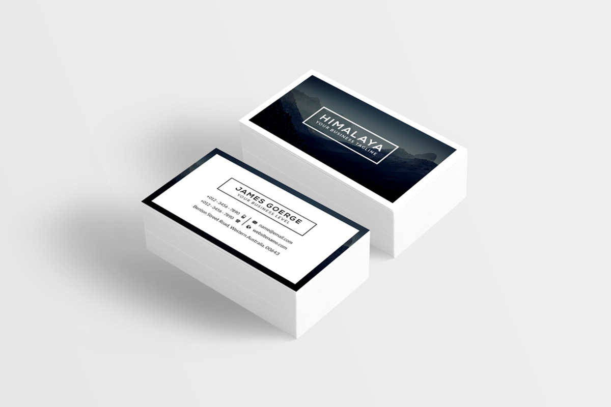 Himalaya Business Card, a Business Card Template by Creative_Arts (Photo 5 of 8)