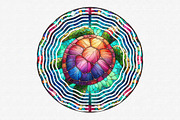 Stained Glass Turtles Sublimation, an Illustration by CraftArtStudio (Thumbnail 6 of 6)