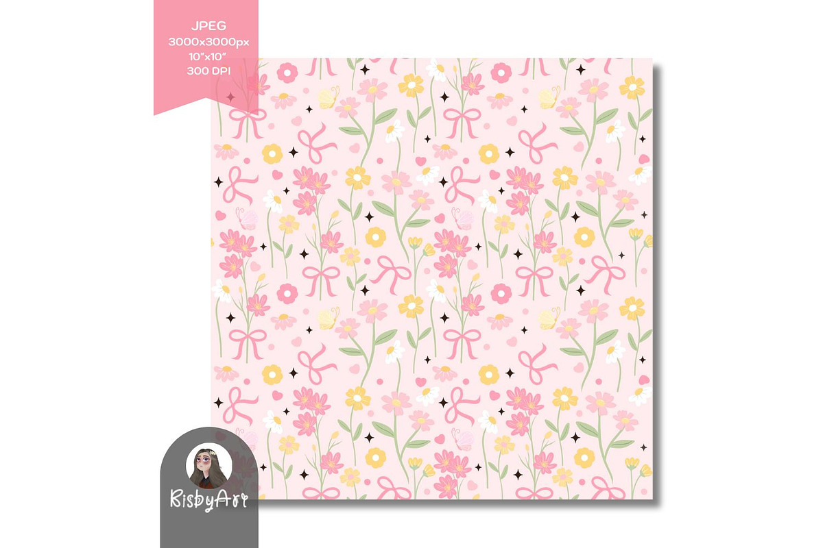 Cottagecore Spring Floral Seamless, a Pattern Graphic by KisbyArt ...