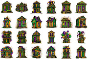 Watercolor Mardi Gras House Clipart, an Illustration by Sublimation Artist (Thumbnail 2 of 6)