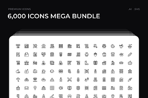 6,000 Icons Mega Bundle