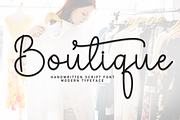 Butique | Script Font, a Handwritten Font by Scratchones (Thumbnail 1 of 9)