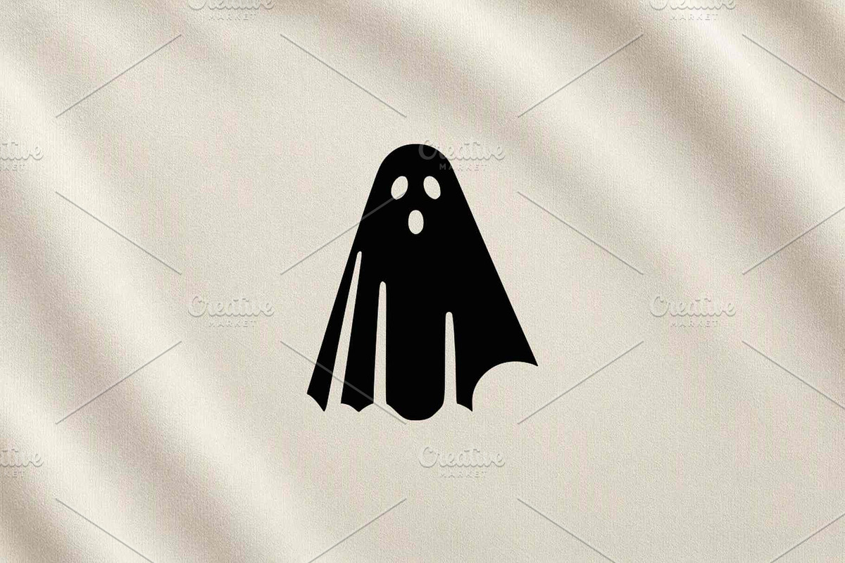 Classic Ghost Silhouette Vector, an Object Illustration by Vectorium Studio (Photo 3 of 4)