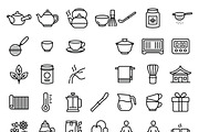 40 Tea Ceremony Outline Icons, an Outline Icon by adenpinkstore (Thumbnail 1 of 12)