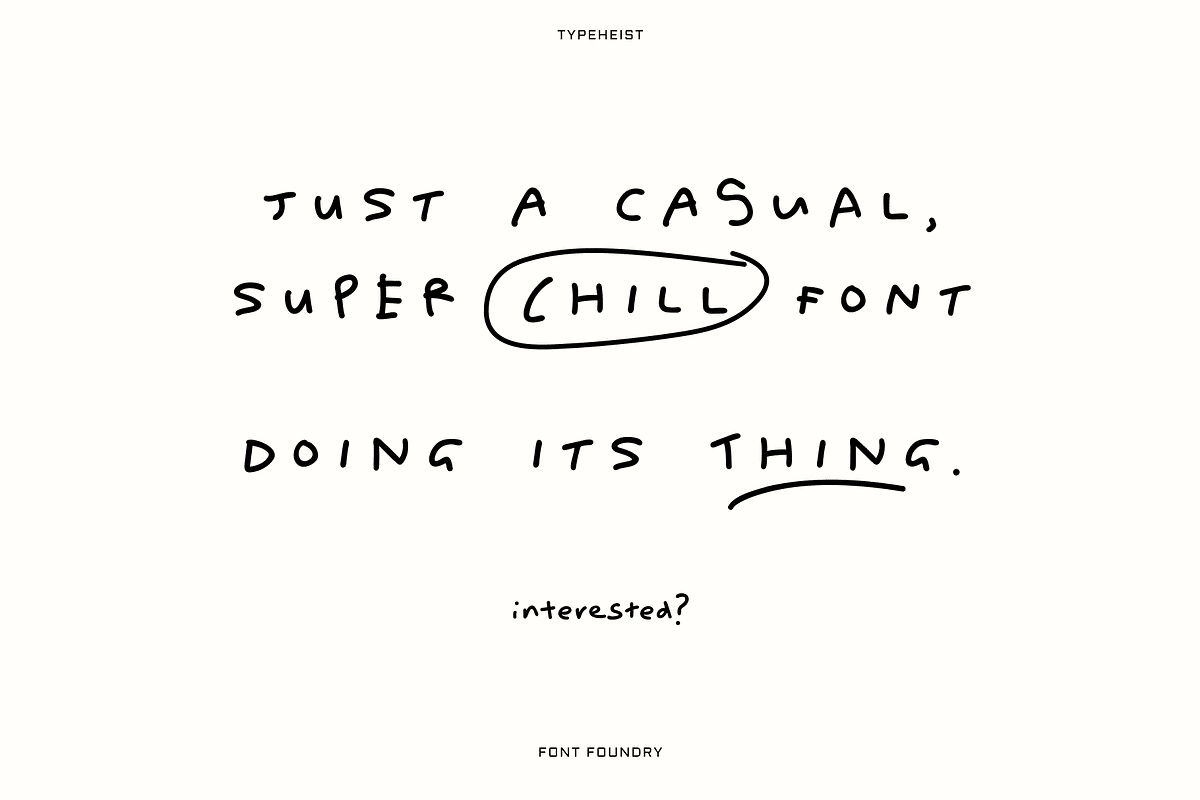 Bad Beans Messy Handwriting Font, a Handwritten Font by TYPEHEIST (Photo 2 of 13)