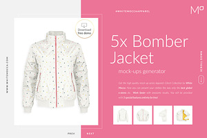 Bomber Jacket Ghost Mockups Set FREE