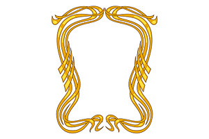 Frame in art nouveau style., a Decorative Illustration by incomible