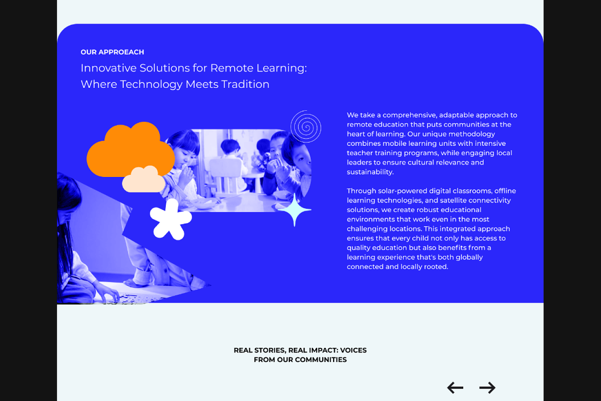 Kids Education Non-Profit Website, an UI Kit Template by BeadyLab (Photo 4 of 5)