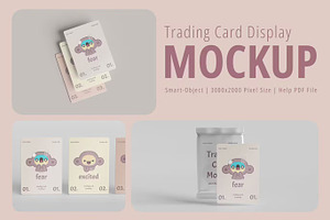 Trading Cards Display Mockup, a Product Mockup by GearShift