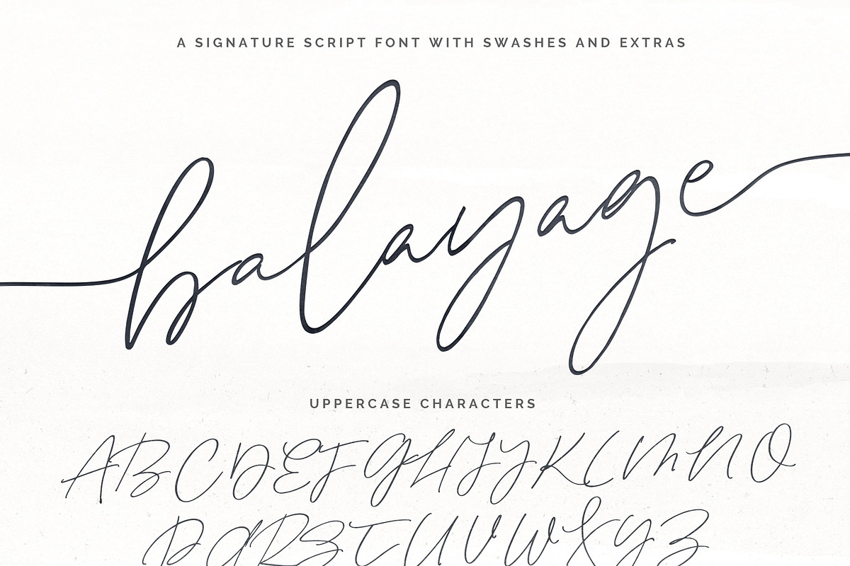 Balayage | Signature Script + Logos, a Script Font by Pink Coffie (Photo 13 of 13)