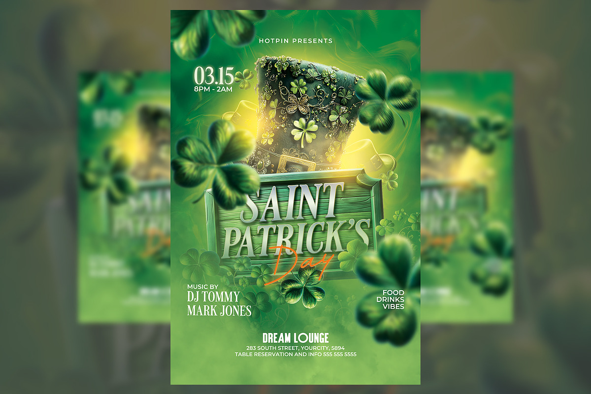 St. Patricks Flyer Template, a Flyer Template by Hotpin (Photo 1 of 2)