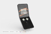Smartphone Galaxy Z Flip Mockup V2, an Android Mockup by DSNA Mockup (Thumbnail 2 of 6)