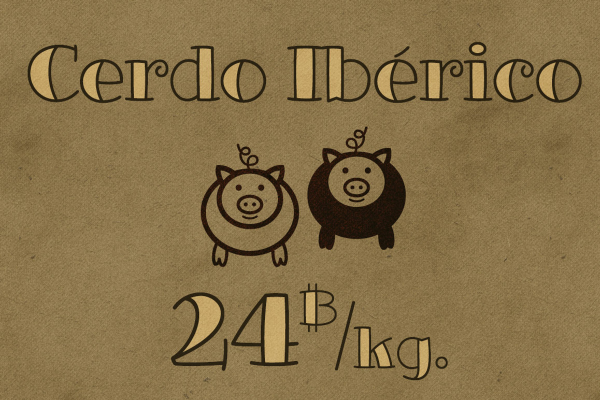 Glotona Black & White fonts preview 2