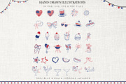 Fourth of July Clipart Bundle, a Seasonal Illustration by Fins and Fiction (Thumbnail 2 of 9)