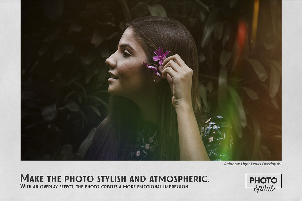 Rainbow Light Leaks Overlays, an Action Add-On by PhotoSpirit (Photo 7 of 8)