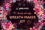 Wreath maker kit for Procreate, a Brush Add-On by Littlefield Design (Thumbnail 1 of 14)