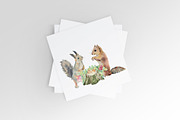 Watercolor forest animals, an Animal Illustration by Watercolor arts (Thumbnail 6 of 6)