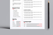 Red Resume Template, a Resume Template by MightyDesign (Thumbnail 5 of 8)