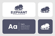 Elephant Logo Flat Silhouette, a Branding & Logo Template by Artnivora.Std (Thumbnail 2 of 4)