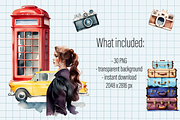 Travel cliparts set 30 PNG, an Illustration by Illustrator Space (Thumbnail 2 of 7)