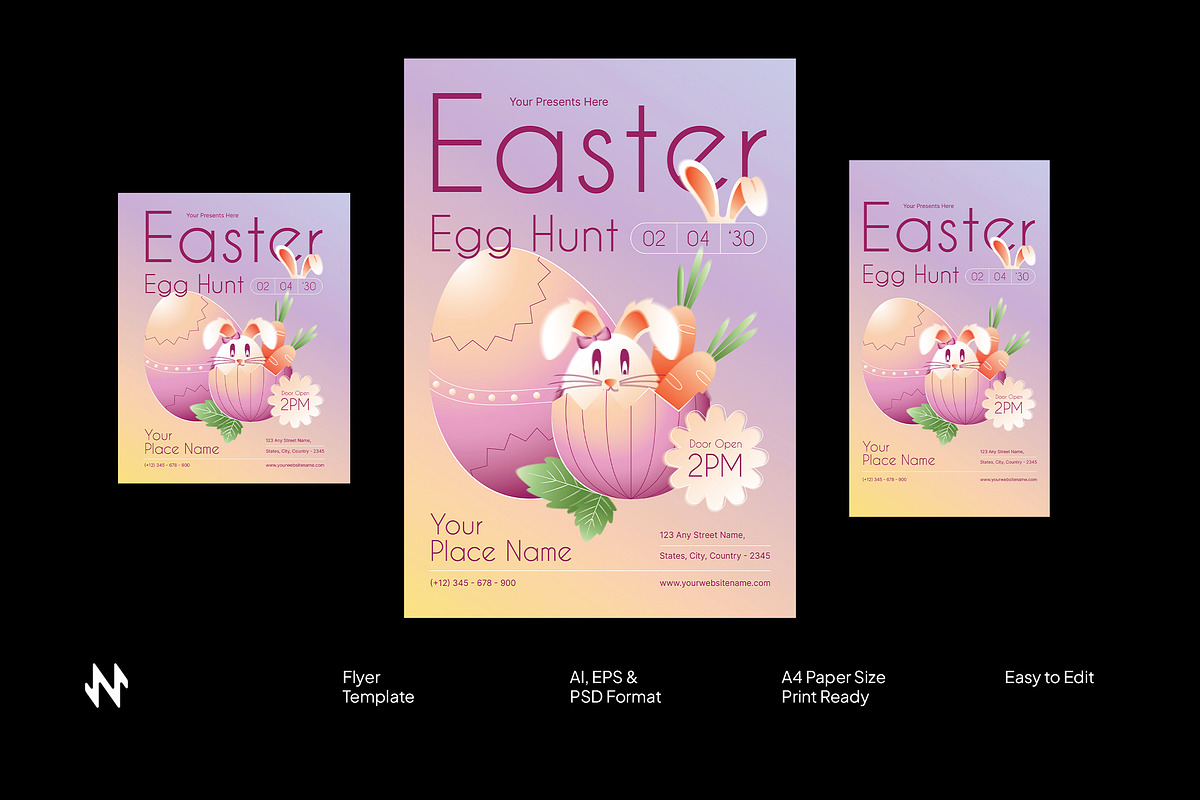 Easter Egg Hunt Flyer, a Flyer Template by Neermana (Photo 1 of 4)