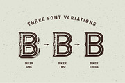Biker font set + graphics, a Font by Gleb Guralnyk (Thumbnail 2 of 4)