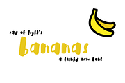Bananas Brush Font, a Font by Ray of Light Design (Thumbnail 1 of 6)