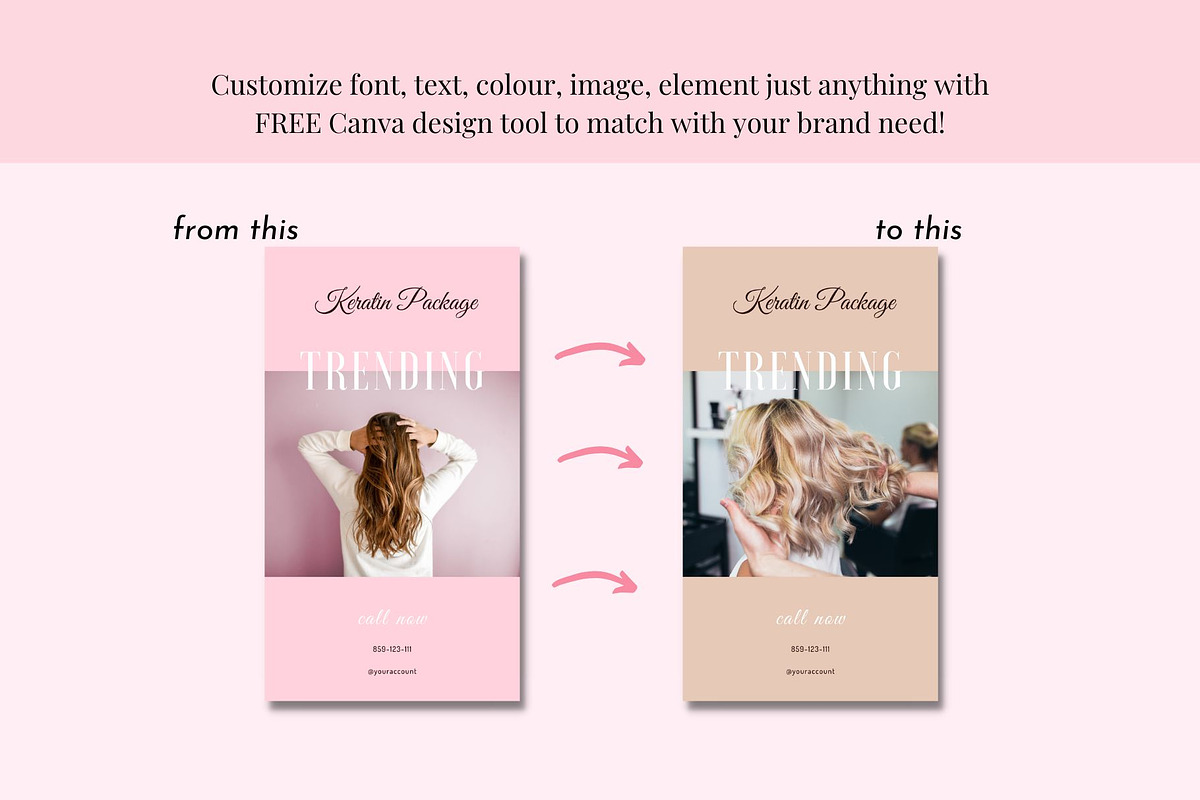 Beauty Instagram Templates Canva, a Social Media Template by Deepa Template Studio (Photo 19 of 19)