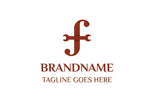 Letter F Wrench Luxury Logo, a Branding & Logo Template by Pray Art Design Studio