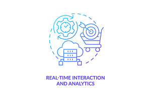 Real time interaction and analytics, an Icon by IMG Visuals