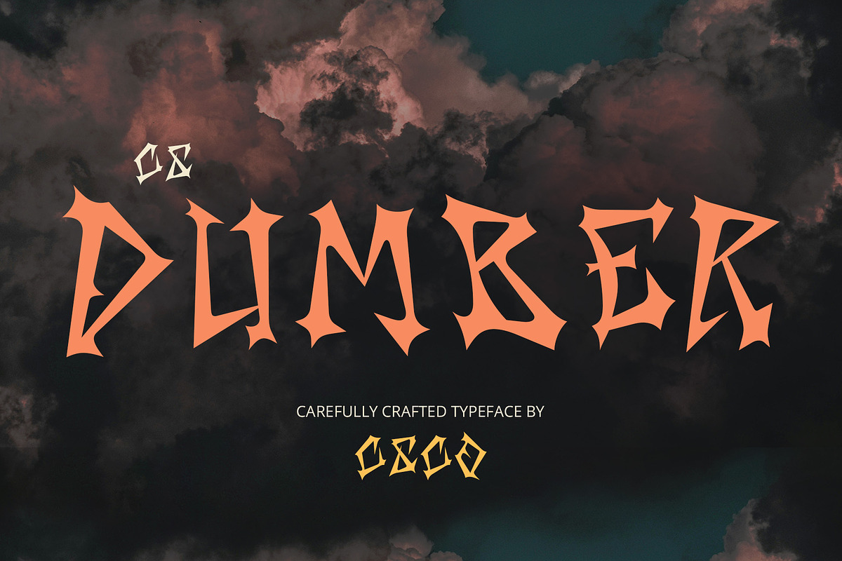 CS Dumber – Heavy Metal Font, a Sans Serif Font by Craft Supply Co. (Photo 1 of 8)