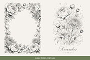Birth Month Flowers Illustrations, a Decorative Illustration by AW Studios (Thumbnail 5 of 9)