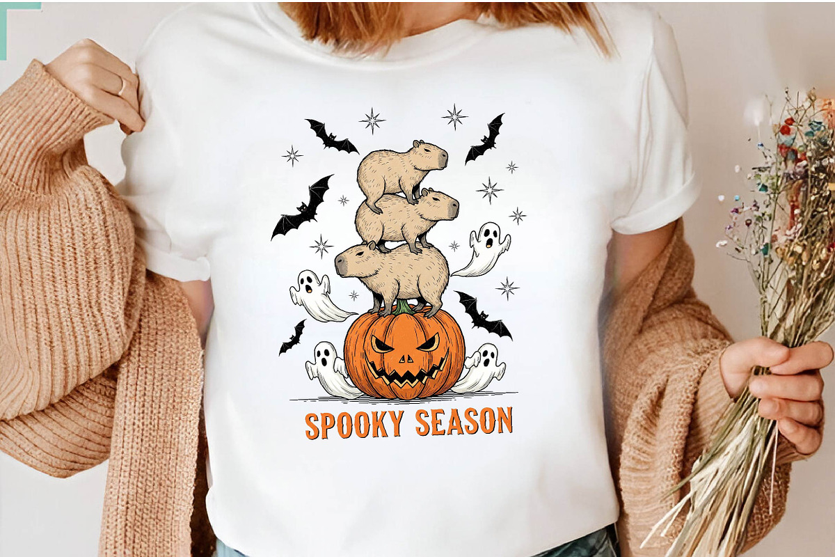 Halloween Capybara Sublimation PNG, an Illustration by Dream Creation (Photo 16 of 17)