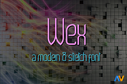 Wex, a Sans Serif Font by Wakoletras (Thumbnail 1 of 3)