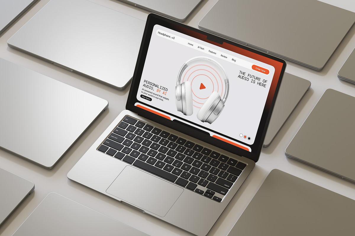 Headphone Product Figma Landing Page, a Landing Page Template by Supanium Studio (Photo 5 of 5)