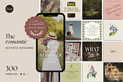 The Romantic Social Media Bundle, a Social Media Template by The Flossy Finch (Thumbnail 1 of 22)