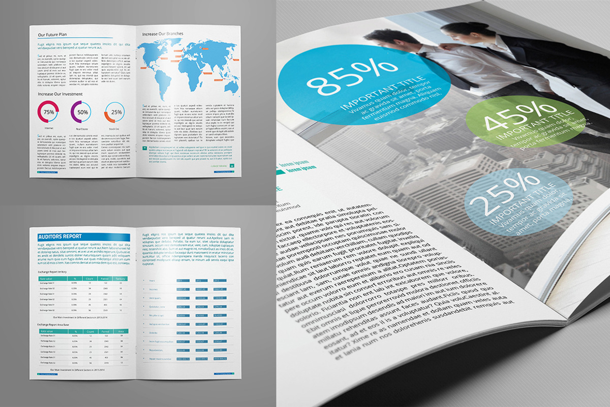 Clean Corporate Annual Report_V7, a Brochure Template by Layout Design (Photo 4 of 6)