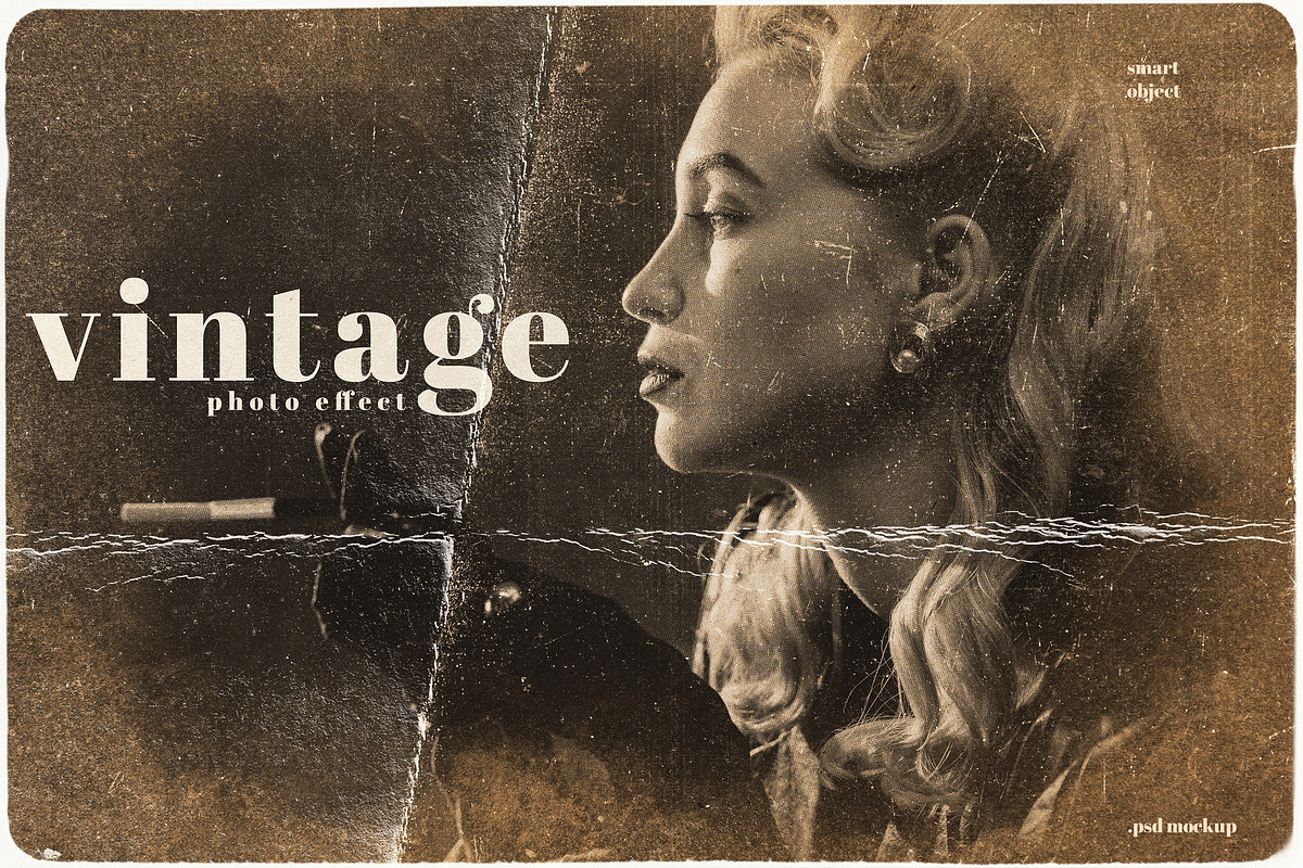 Vintage Photo Look Photoshop Effect, a Layer Style Add-On by smishura (Photo 1 of 3)