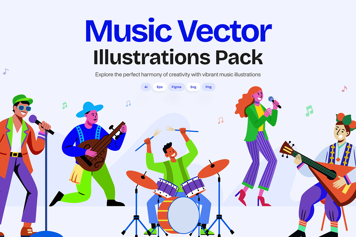 Music Vector Illustration Set, an Object Illustration by Creative Stall (Photo 1 of 8)